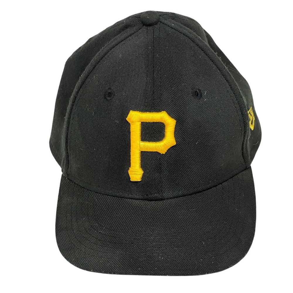 New Era Pittsburgh Pirates Hat Black MLB Baseball 39THIRTY Curved Brim‎ Youth